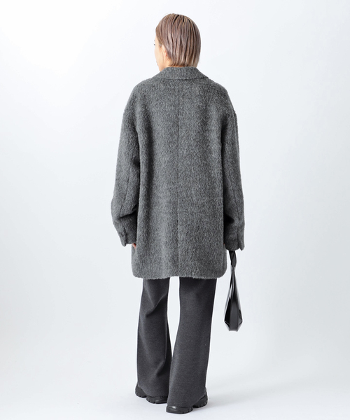AP STUDIO（エーピーストゥディオ）の「シャギーオーバーサイズコート（その他アウター・レディース・グレー・36/38）」の10枚目の写真