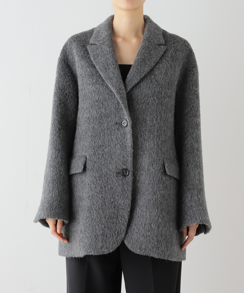 AP STUDIO（エーピーストゥディオ）の「シャギーオーバーサイズコート（その他アウター・レディース・グレー・36/38）」の11枚目の写真