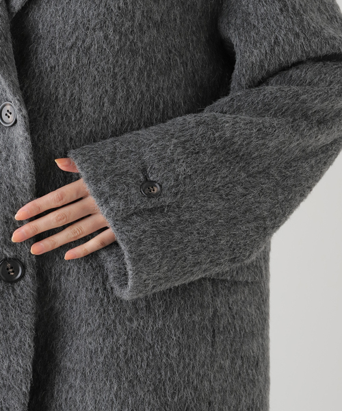 AP STUDIO（エーピーストゥディオ）の「シャギーオーバーサイズコート（その他アウター・レディース・グレー・36/38）」の17枚目の写真