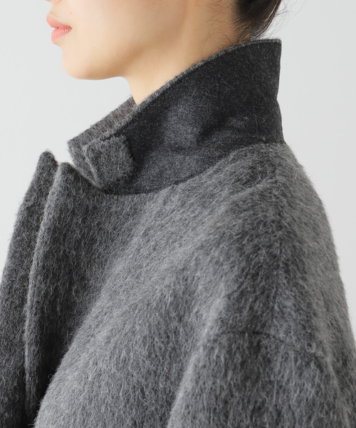 AP STUDIO（エーピーストゥディオ）の「シャギーオーバーサイズコート（その他アウター・レディース・グレー・36/38）」の20枚目の写真