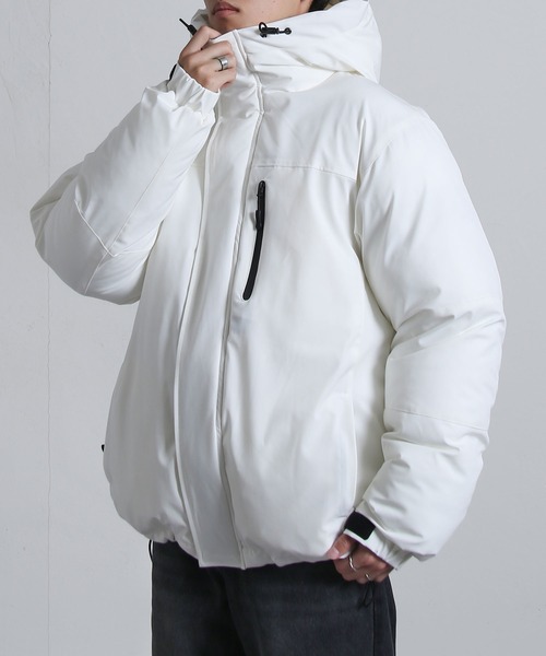 ZIP FIVE（ジップファイブ）の「【ZIP FIVE】 ボリューム ファイバーダウン 中綿 マウンテン ジャケット 撥水 / 防風 / アウター（ダウンジャケット/コート・メンズ・ホワイト/ブラック/グレー/チャコール・MEDIUM/LARGE/X-LARGE）」の22枚目の写真