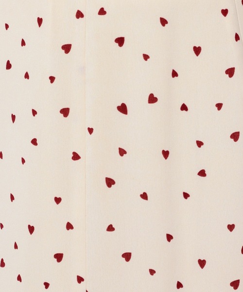 mysty woman(ミスティウーマン)の「ハートプリントマーメイドスカート 252080(スカート・レディース・アイボリー/ブラック・FREE)」の13枚目の写真