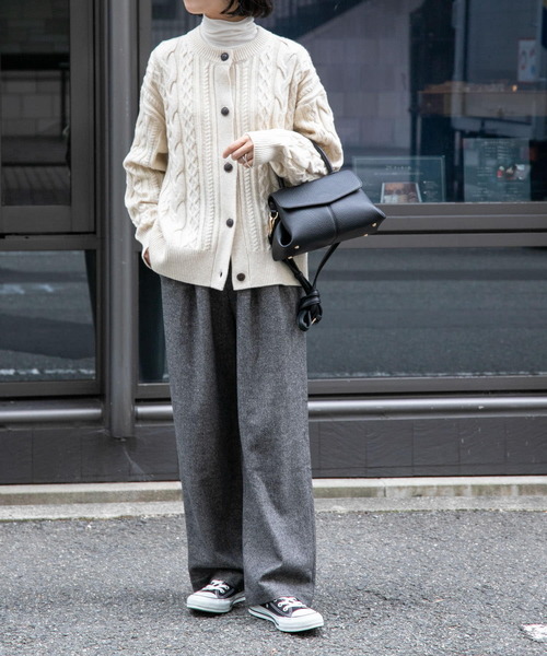 FORK&SPOON（フォークアンドスプーン）の「FORK&SPOON　ブラッシュドパンツ（その他パンツ・レディース・グレー/ブラック/ブラウン・1/2）」の10枚目の写真