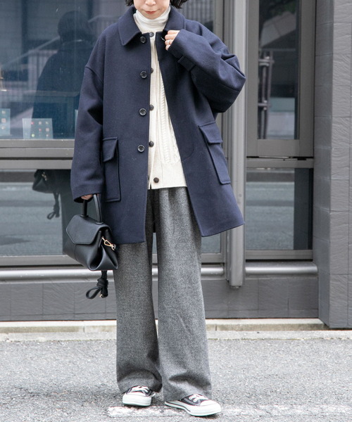 FORK&SPOON（フォークアンドスプーン）の「FORK&SPOON　ブラッシュドパンツ（その他パンツ・レディース・グレー/ブラック/ブラウン・1/2）」の11枚目の写真