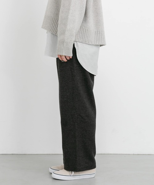 FORK&SPOON（フォークアンドスプーン）の「FORK&SPOON　ブラッシュドパンツ（その他パンツ・レディース・グレー/ブラック/ブラウン・1/2）」の13枚目の写真