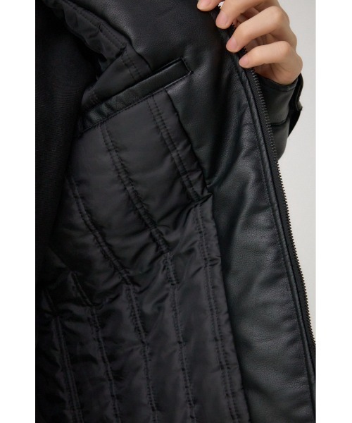 【セール】ネオライアン中綿合皮ブルゾン(ブルゾン)|AZUL BY MOUSSY(アズールバイマウジー) 【セール】ネオライアン中綿合皮ブルゾン(ブルゾン)|AZUL BY MOUSSY(アズールバイマウジー)