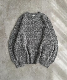 SLAB MELANGE CREW NECK KNIT /スラブメランジクルーネックニット