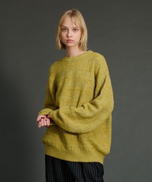WETTEMPT（ウィテンプト）の「SLAB MELANGE CREW NECK KNIT /スラブメランジクルーネックニット（ニット/セーター）」