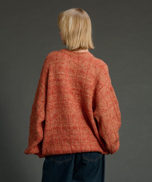 WETTEMPT(ウィテンプト)の「SLAB MELANGE CREW NECK KNIT /スラブメランジクルーネックニット(ニット/セーター・メンズ・イエロー/ブルー/グレー/オレンジ/チャコール・MEDIUM/LARGE/SMALL)」の16枚目の写真