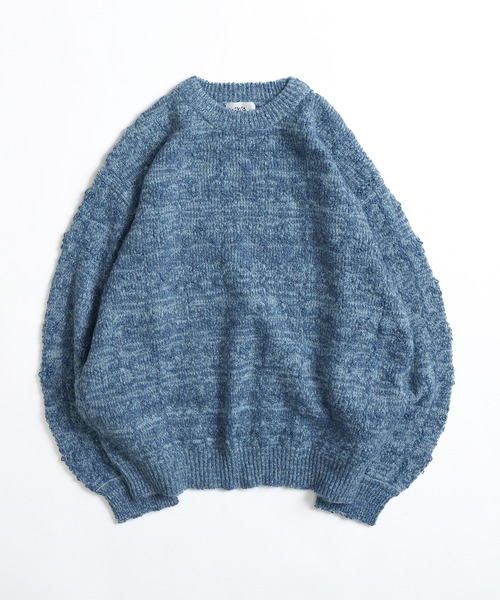 セール】SLAB MELANGE CREW NECK KNIT /スラブメランジクルー