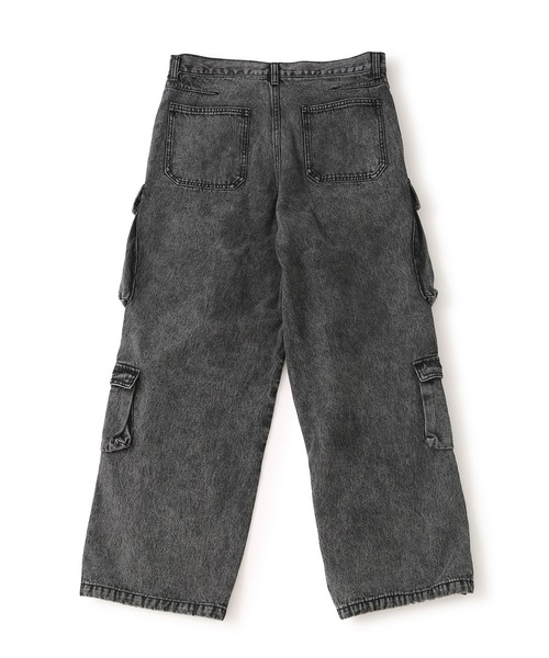 JUNRED（ジュンレッド）の「マルチポケットデニムカーゴパンツ（デニムパンツ・メンズ・ブラック/ダークブラウン・L/M/S）」の5枚目の写真