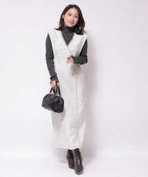 完売品Apuweiser-riche ラップツイードジャンスカ Apuweiser-riche（アプワイザーリッシェ）の「ラップツイード