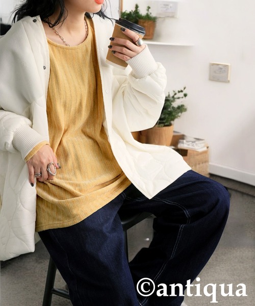 antiqua（アンティカ）の「コーデュロイニュアンストップス（その他トップス・レディース・ブルー/イエロー/ブラック・ONESIZE）」の15枚目の写真