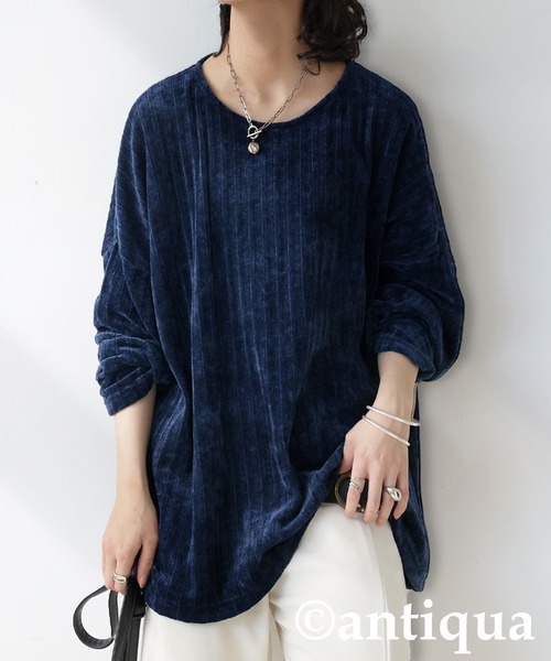 antiqua（アンティカ）の「コーデュロイニュアンストップス（その他トップス・レディース・ブルー/イエロー/ブラック・ONESIZE）」の9枚目の写真