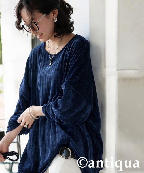 antiqua（アンティカ）の「コーデュロイニュアンストップス（その他トップス・レディース・ブルー/イエロー/ブラック・ONESIZE）」の10枚目の写真
