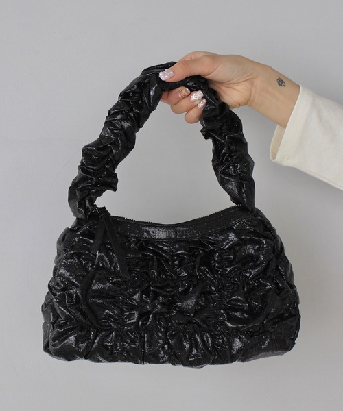 SANSeLF(サンセルフ)の「Se メタリックシャーリングバッグ【SANSeLF】 sana24a015(ハンドバッグ・レディース・ブラック/ライトグリーン/ピンク・FREE)」の7枚目の写真