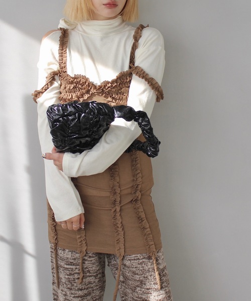 SANSeLF(サンセルフ)の「Se メタリックシャーリングバッグ【SANSeLF】 sana24a015(ハンドバッグ・レディース・ブラック/ライトグリーン/ピンク・FREE)」の9枚目の写真