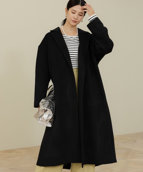 Elura エルーラ 中綿ロングコート 大きいサイズ ゆったり XL