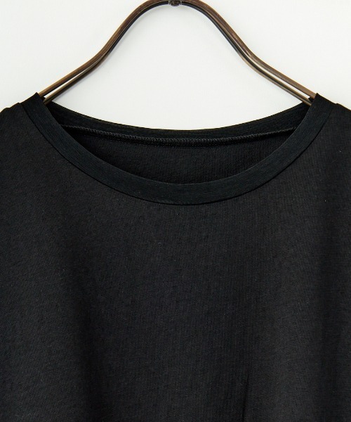 tシャツ ロゴ袖シアー切替カットソー レディース Gready Brilliant tシャツ ロゴ袖シアー切替カットソー