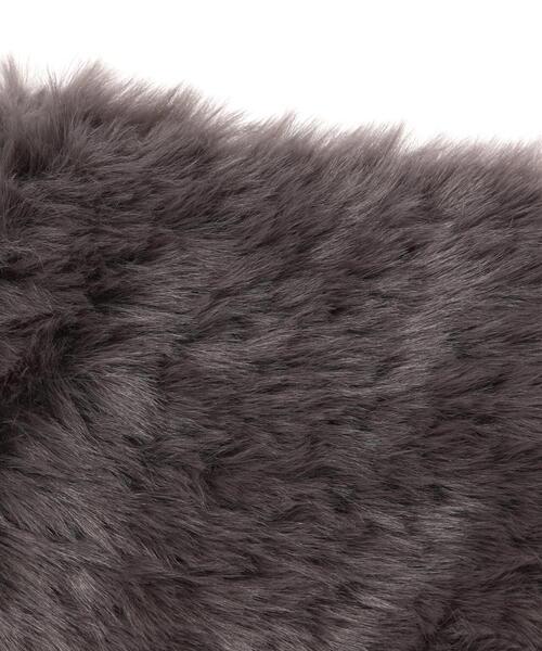 Chica（チカ）の「Chica/チカ/猫耳ファーニット帽（ニットキャップ/ビーニー・レディース・グレー/ブラック・F）」の6枚目の写真