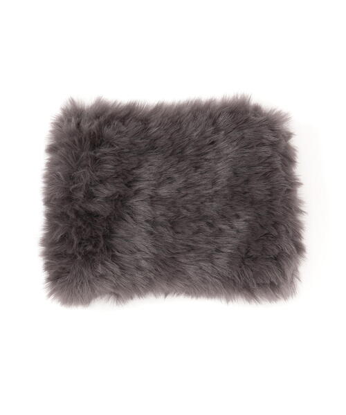 Chica（チカ）の「Chica/チカ/猫耳ファーニット帽（ニットキャップ/ビーニー・レディース・グレー/ブラック・F）」の4枚目の写真