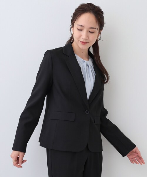 DRESKIP(ドレスキップ)の「【S-LL/セットアップ可/通勤/セレモニー】テーラードジャケット(テーラードジャケット・レディース・ベージュ/グレー/ブラック・04/03/02/01)」の2枚目の写真