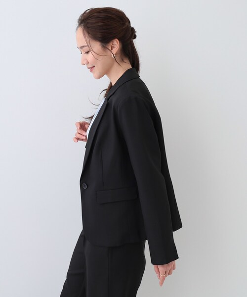 DRESKIP(ドレスキップ)の「【S-LL/セットアップ可/通勤/セレモニー】テーラードジャケット(テーラードジャケット・レディース・ベージュ/グレー/ブラック・04/03/02/01)」の7枚目の写真