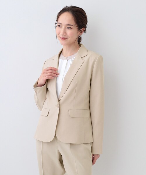 DRESKIP(ドレスキップ)の「【S-LL/セットアップ可/通勤/セレモニー】テーラードジャケット(テーラードジャケット・レディース・ベージュ/グレー/ブラック・04/03/02/01)」の10枚目の写真
