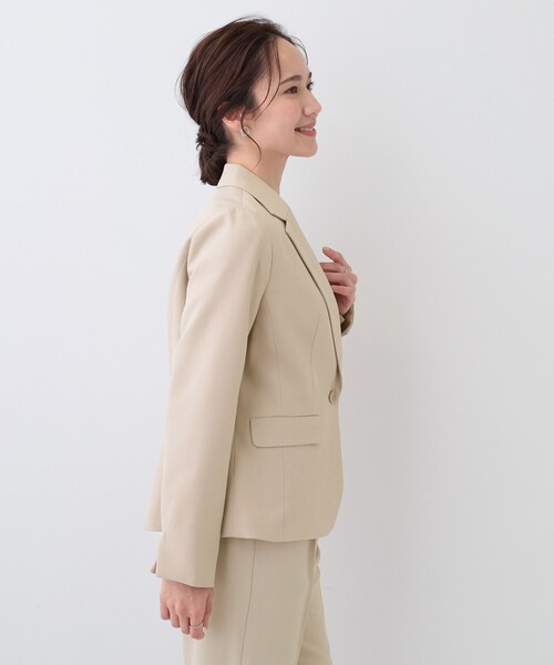 DRESKIP(ドレスキップ)の「【S-LL/セットアップ可/通勤/セレモニー】テーラードジャケット(テーラードジャケット・レディース・ベージュ/グレー/ブラック・04/03/02/01)」の11枚目の写真