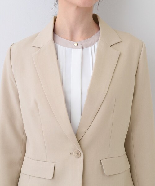 DRESKIP(ドレスキップ)の「【S-LL/セットアップ可/通勤/セレモニー】テーラードジャケット(テーラードジャケット・レディース・ベージュ/グレー/ブラック・04/03/02/01)」の17枚目の写真