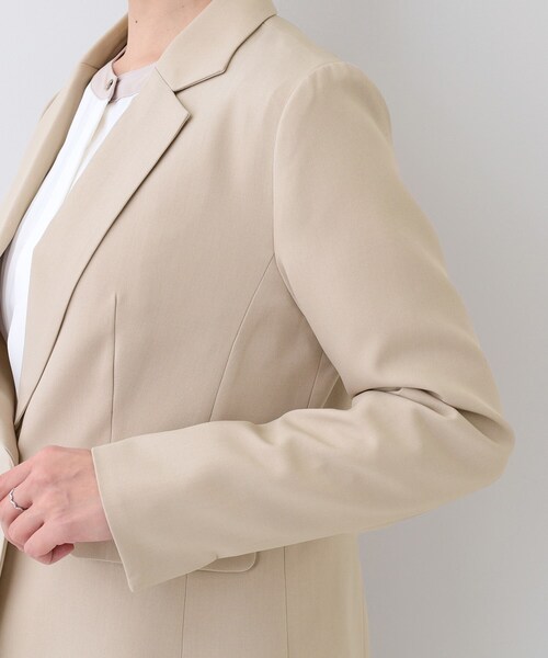 DRESKIP(ドレスキップ)の「【S-LL/セットアップ可/通勤/セレモニー】テーラードジャケット(テーラードジャケット・レディース・ベージュ/グレー/ブラック・04/03/02/01)」の18枚目の写真