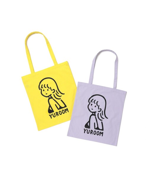TOKYO CULTUART by BEAMS（トウキョウカルチャートバイビームス）の「白根ゆたんぽ / YUROOM TOTE BAG（トートバッグ・メンズ・ラベンダー/イエロー・ONE SIZE）」の14枚目の写真