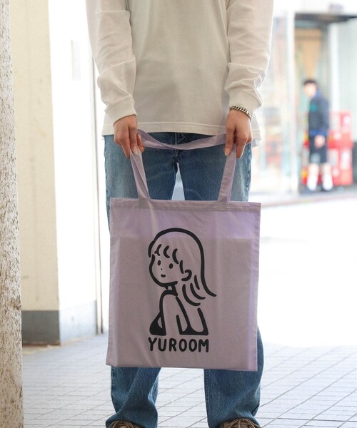 TOKYO CULTUART by BEAMS（トウキョウカルチャートバイビームス）の「白根ゆたんぽ / YUROOM TOTE BAG（トートバッグ・メンズ・ラベンダー/イエロー・ONE SIZE）」の15枚目の写真