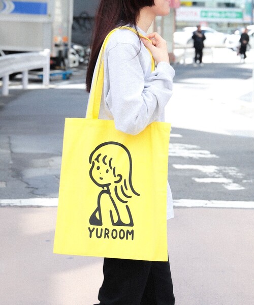 TOKYO CULTUART by BEAMS（トウキョウカルチャートバイビームス）の「白根ゆたんぽ / YUROOM TOTE BAG（トートバッグ・メンズ・ラベンダー/イエロー・ONE SIZE）」の16枚目の写真