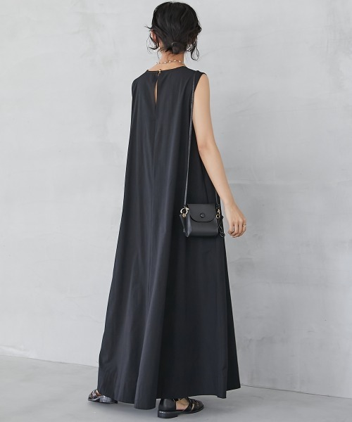 GEVS.(ジェイヴィス)の「綿100%ノースリーブAラインマキシワンピース<大きいサイズ有>GEVS.(ワンピース・レディース・オレンジ/ブラック/ターコイズブルー/パープル/イエロー・3L/LL/L/M/5L/4L)」の20枚目の写真