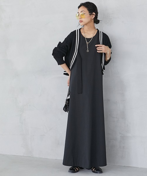 GEVS.(ジェイヴィス)の「綿100%ノースリーブAラインマキシワンピース<大きいサイズ有>GEVS.(ワンピース・レディース・オレンジ/ブラック/ターコイズブルー/パープル/イエロー・3L/LL/L/M/5L/4L)」の21枚目の写真