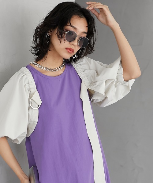 GEVS.(ジェイヴィス)の「綿100%ノースリーブAラインマキシワンピース<大きいサイズ有>GEVS.(ワンピース・レディース・オレンジ/ブラック/ターコイズブルー/パープル/イエロー・3L/LL/L/M/5L/4L)」の6枚目の写真