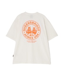 CIRCLE LOGO T-SHIRT "QUEENS BRIDGE" / サークルロゴ 半袖Tシャツ / AVIREX / アヴィレックス