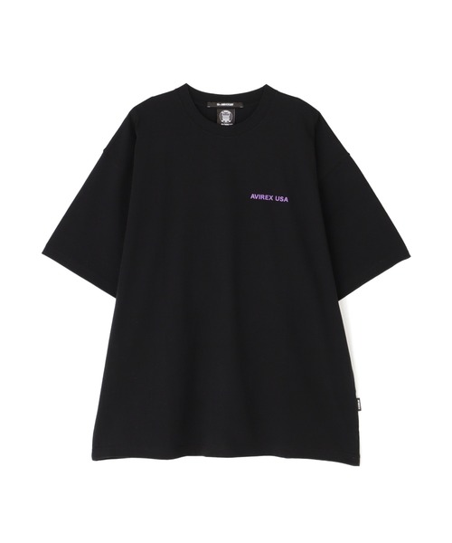 AVIREX(アヴィレックス)の「CIRCLE LOGO T-SHIRT "QUEENS BRIDGE" / サークルロゴ 半袖Tシャツ / AVIREX / アヴィレックス(Tシャツ/カットソー・メンズ・ホワイト/ブラック/ブルーグレー・MEDIUM/LARGE/X-LARGE/XX-LARGE)」の8枚目の写真