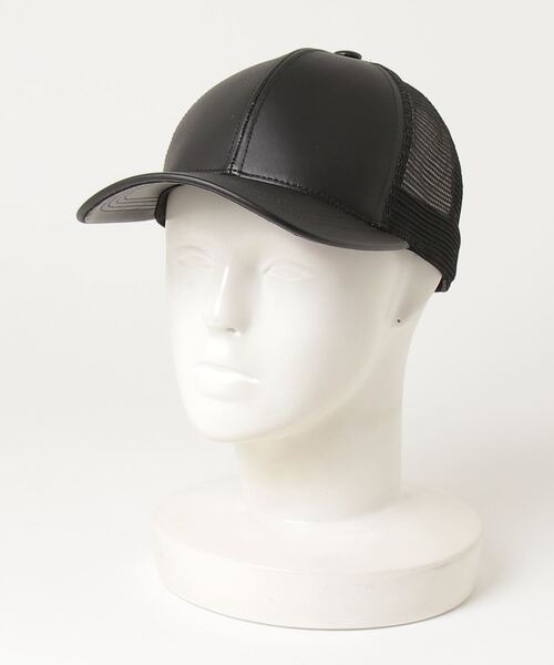 【セール】■Winner Caps■LEATHER TRUCKER MESH CAP（キャップ）｜ONE DAY KMC （ワンデイケーエムシー）