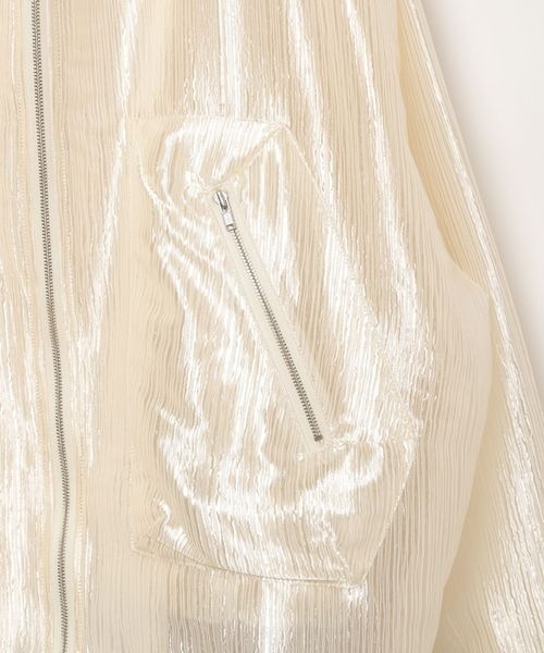 PAGEBOY（ページボーイ）の「シャイニーシアーブルゾン（ブルゾン・レディース・オフホワイト/ブラック・FREE）」の22枚目の写真