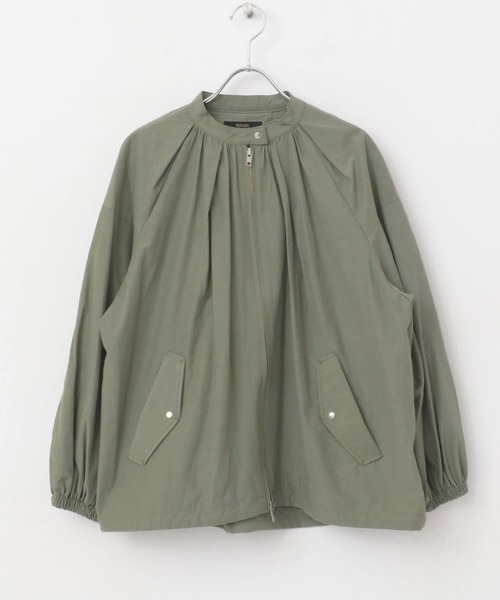 URBAN RESEARCH ROSSO WOMEN（アーバンリサーチ　ロッソ）の「ギャザーボリュームブルゾン（ブルゾン・レディース・オフホワイト/ブラック/ライトカーキ・FREE）」の22枚目の写真