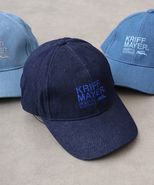 KRIFF MAYER(クリフメイヤー)の「KRIFF MAYER デニム キャップ CAP 男女兼用(キャップ・メンズ・ネイビー/ブルー/サックスブルー・FREE)」の1枚目の写真
