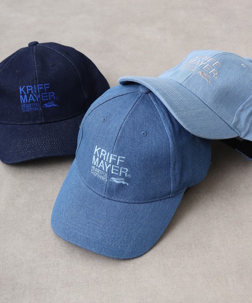 KRIFF MAYER(クリフメイヤー)の「KRIFF MAYER デニム キャップ CAP 男女兼用(キャップ・メンズ・ネイビー/ブルー/サックスブルー・FREE)」の3枚目の写真