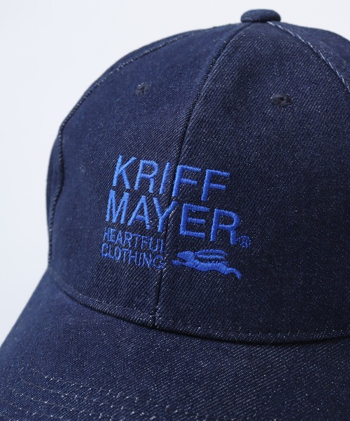 KRIFF MAYER(クリフメイヤー)の「KRIFF MAYER デニム キャップ CAP 男女兼用(キャップ・メンズ・ネイビー/ブルー/サックスブルー・FREE)」の4枚目の写真