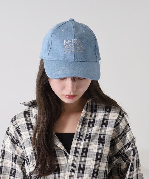 KRIFF MAYER(クリフメイヤー)の「KRIFF MAYER デニム キャップ CAP 男女兼用(キャップ・メンズ・ネイビー/ブルー/サックスブルー・FREE)」の14枚目の写真
