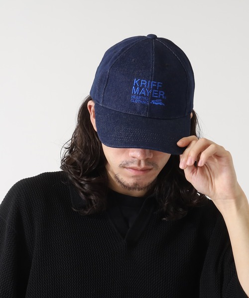 KRIFF MAYER(クリフメイヤー)の「KRIFF MAYER デニム キャップ CAP 男女兼用(キャップ・メンズ・ネイビー/ブルー/サックスブルー・FREE)」の17枚目の写真