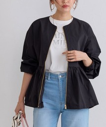 Pierrot（ピエロ）の「ヘムフレアノーカラーブルゾン（ブルゾン）」