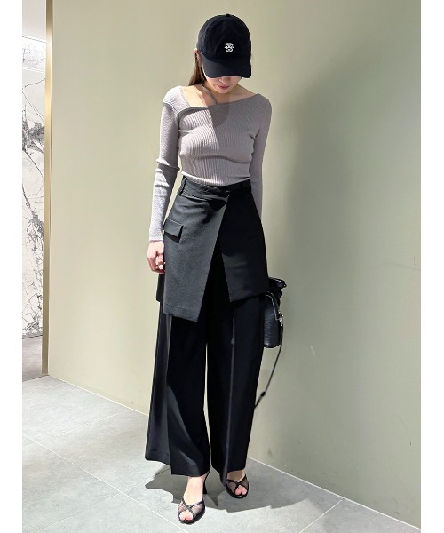 SNIDEL（スナイデル）の「レイヤードデザインパンツ（その他パンツ