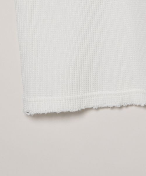 JEANASIS（ジーナシス）の「TCワッフル2WAYプルオーバー/319717（Tシャツ/カットソー・レディース・ホワイト/ブラック/グレー・FREE）」の8枚目の写真